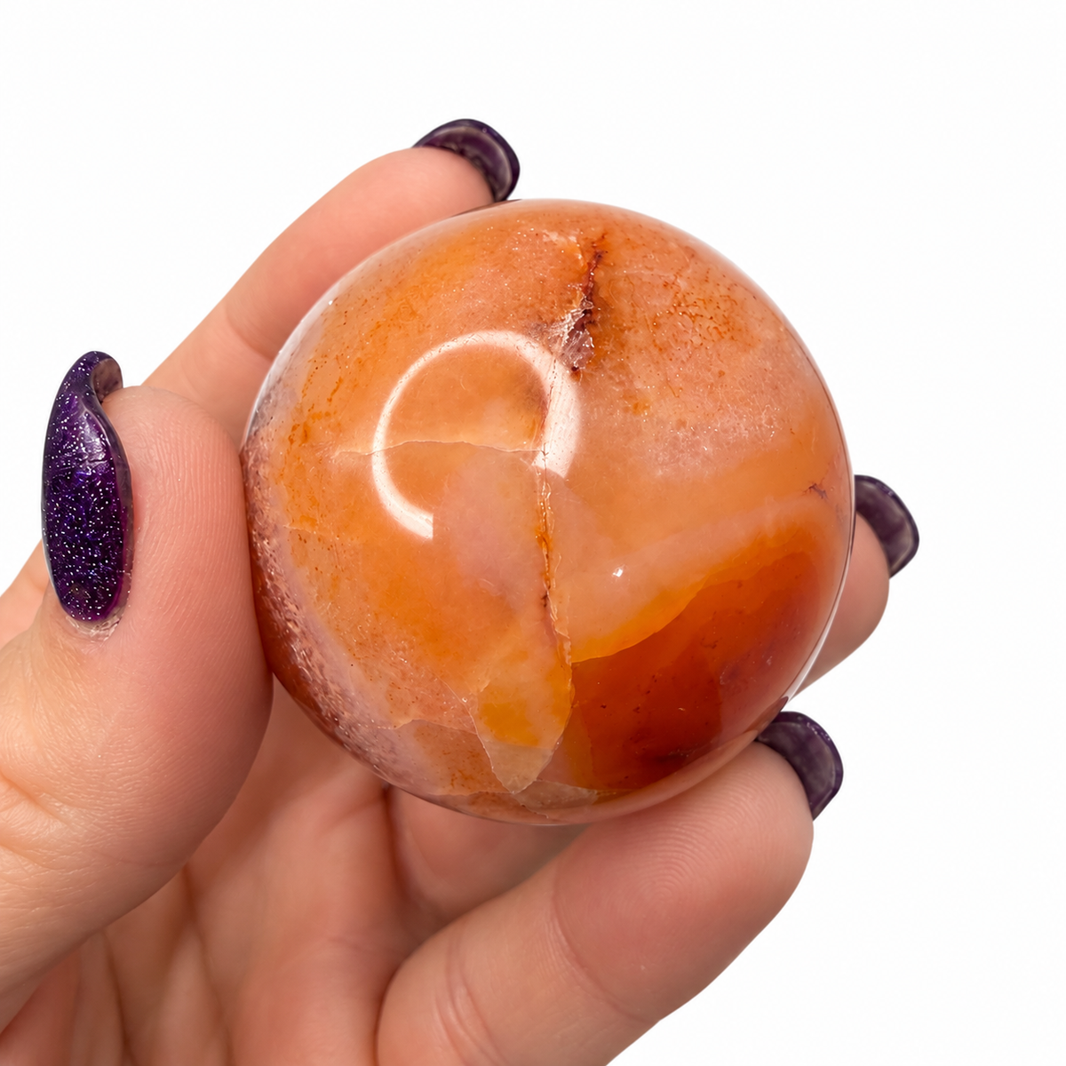 Carnelian Sphere – 45mm Polished