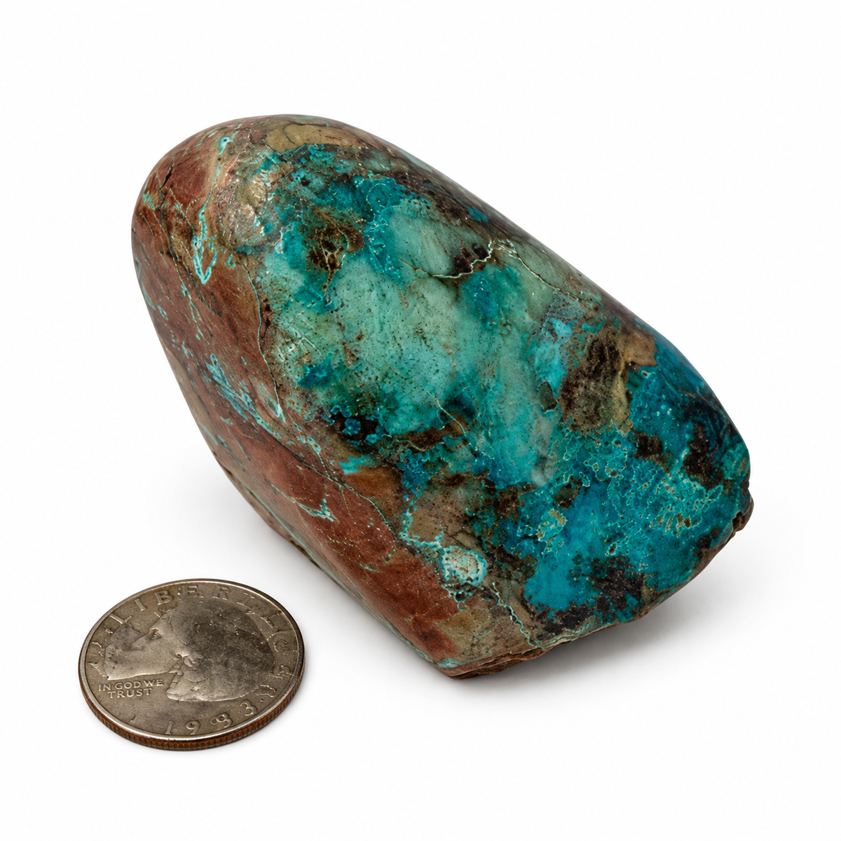 Polished shattuckite freeform, back view - Magick Souls