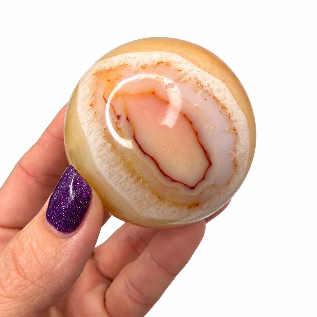 Carnelian Sphere – 60mm Polished