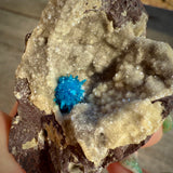 Cavansite on Heulandite Specimen