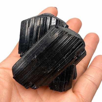 Natural black tourmaline schorl crystals from Brazil - Magick Souls
