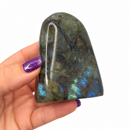 Labradorite Freeform – Polished Flash Crystal, One of a Kind