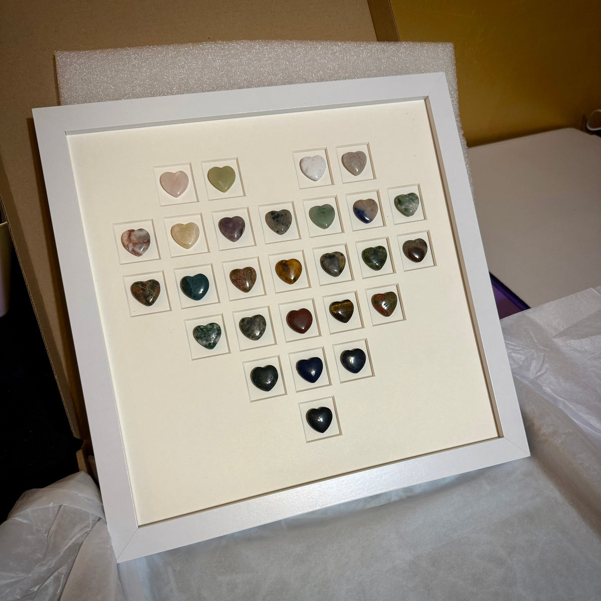 Crystal Heart Collection – Framed Gift Set (12” x 12”)