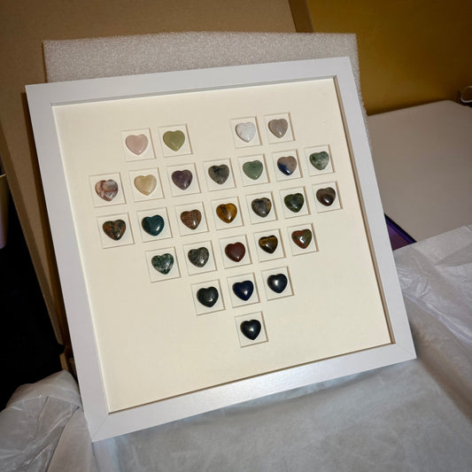 Crystal Heart Collection – Framed Gift Set (12” x 12”)