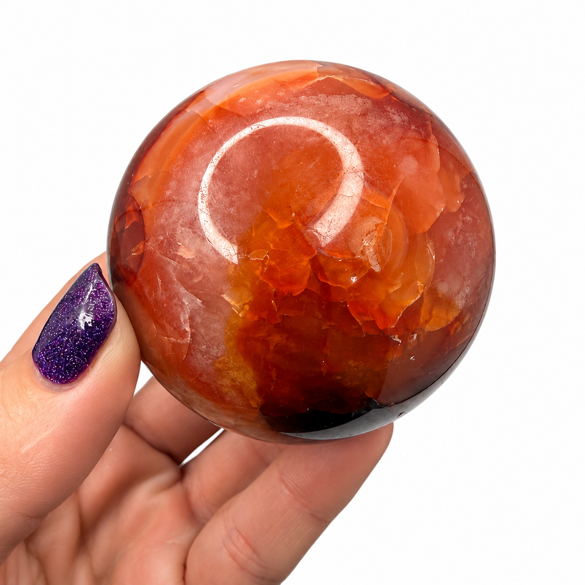 Carnelian Sphere – 60mm Polished