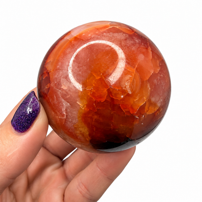Carnelian Sphere – 60mm Polished