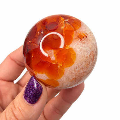 Carnelian Sphere – 50mm Polished