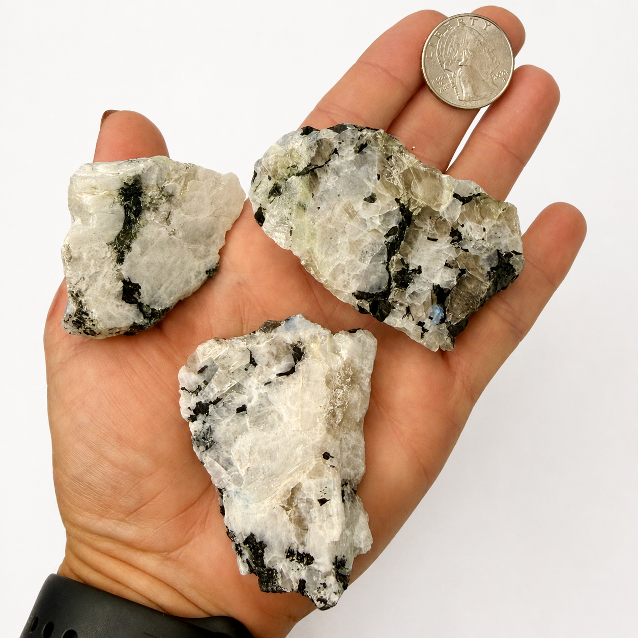 Rainbow Moonstone — One Side Polished Slabs