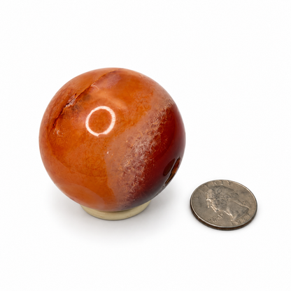 Carnelian Sphere – 45mm Polished