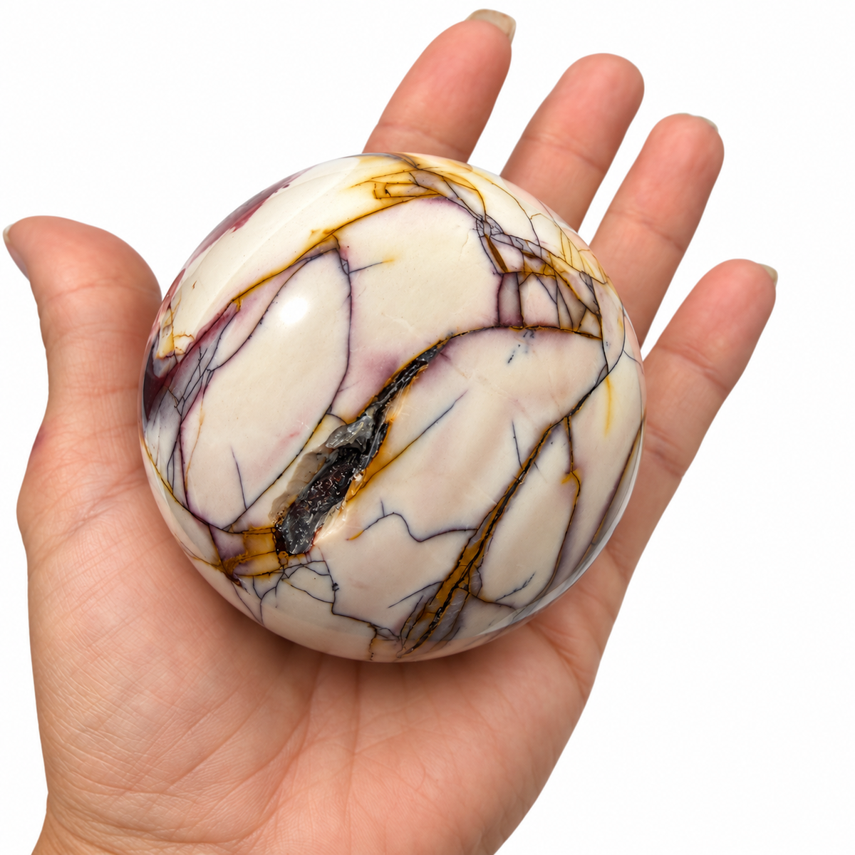 Mookaite Jasper Sphere – 70mm Polished Crystal Ball