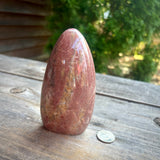 Rhodonite with Quartz Freeform