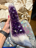 Uruguay Grape Jelly Geode on stand Over 15lbs!