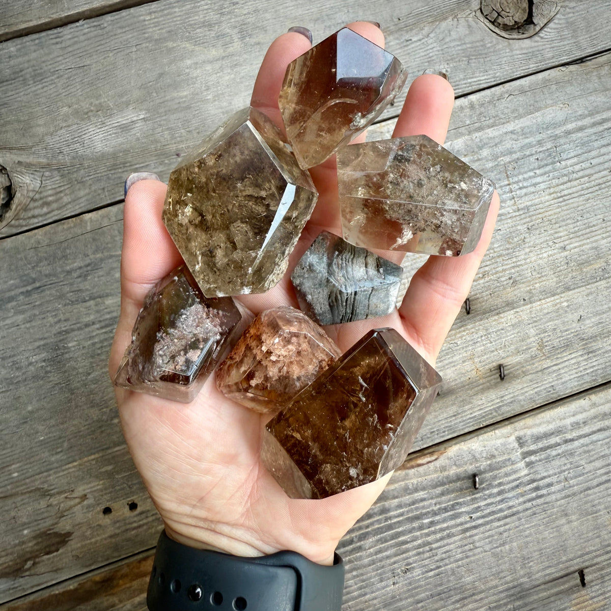 Garden Quartz 1000 Layer Lodolite Freeform Rocks & Fossils