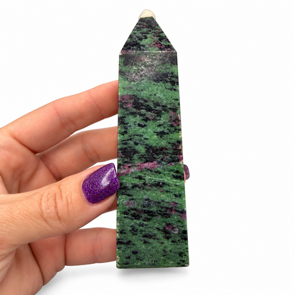 Ruby Zoisite Crystal Tower Point Magick Souls