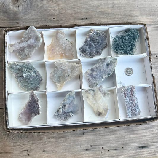Amethyst Flower Cluster Plates - RARE FIND