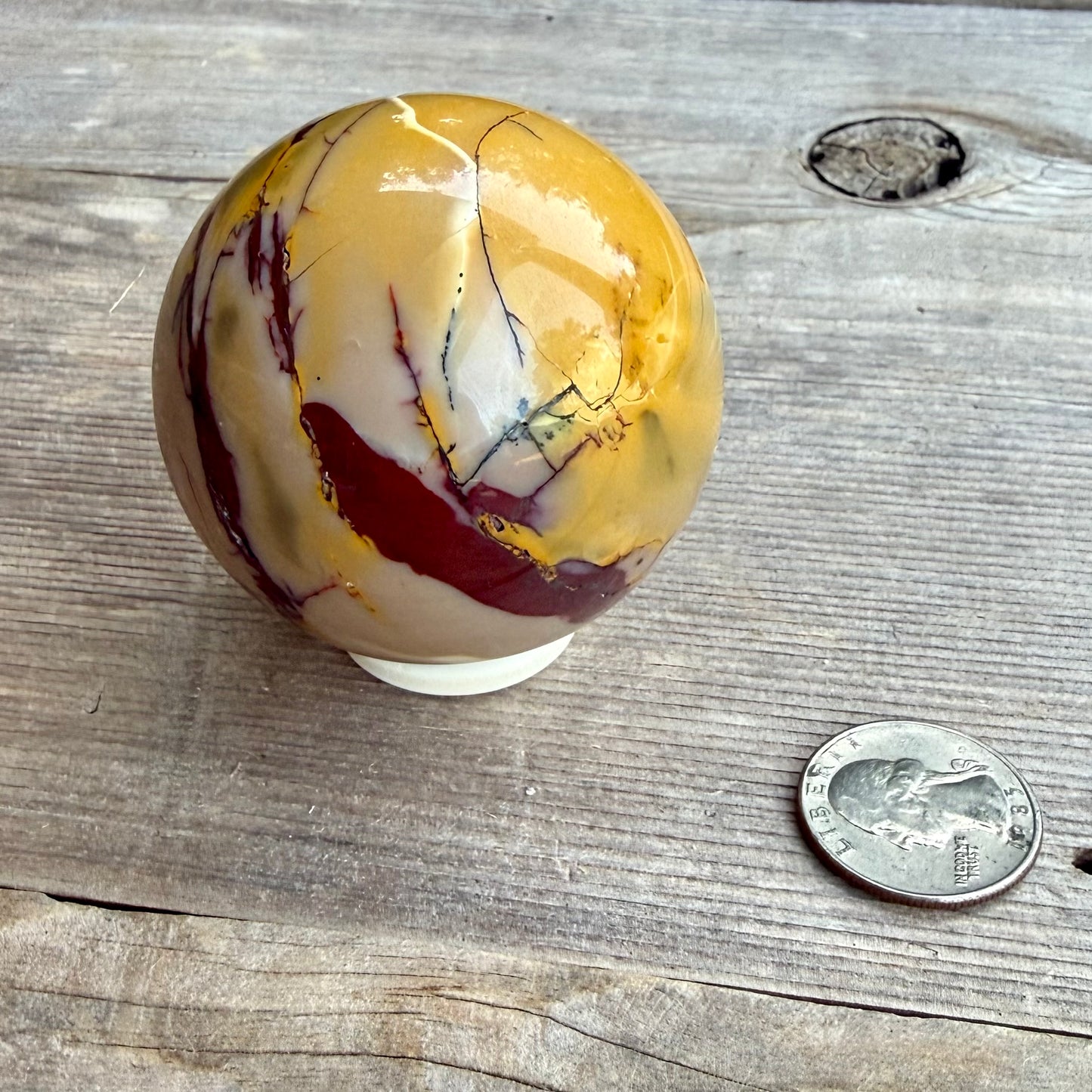 Mookaite Jasper Sphere – 50mm Polished Crystal Ball