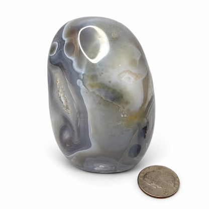 Standing banded agate freeform, alternate view - Magick Souls