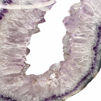 Amethyst Geode Portal on Wood Stand – Large 17" Statement Piece