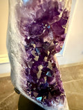 Uruguay Grape Jelly Geode on stand Over 15lbs!