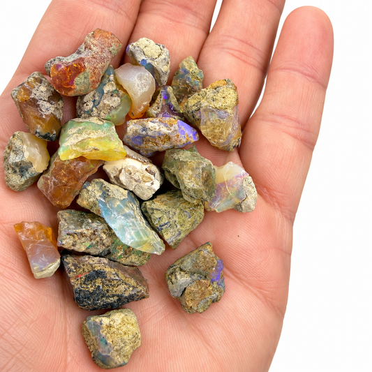 Ethiopian Welo Opal Rough – 20 Gram Lots approx 18-25 pcs