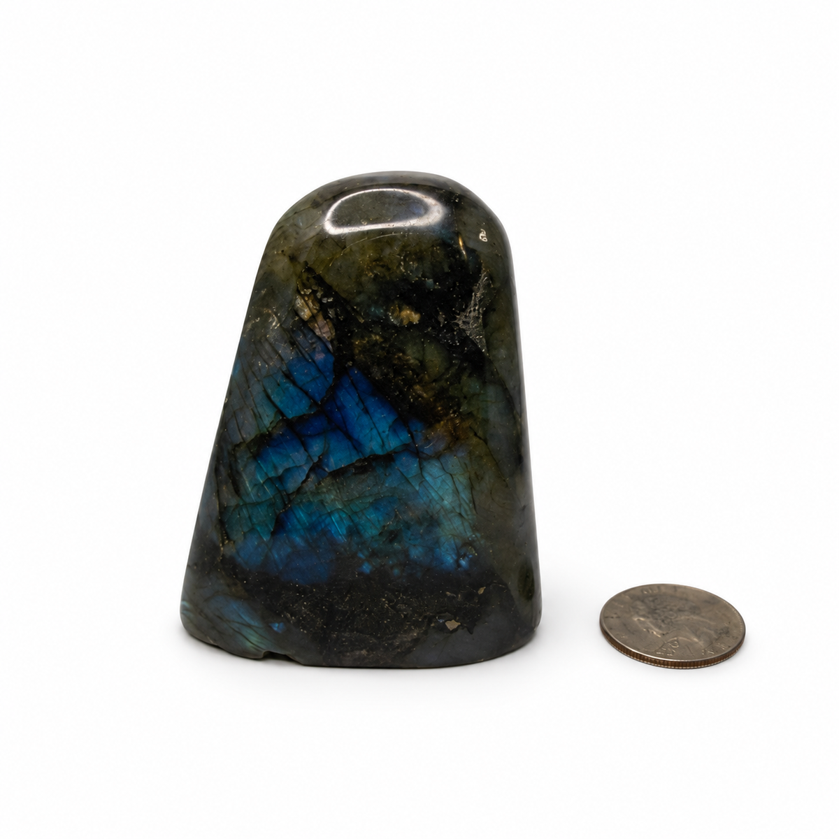 Labradorite Freeform – Polished Flash Crystal, One of a Kind