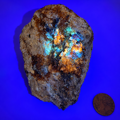 Afghanite Mineral Specimen on matrix – UV Reactive from Afghanistan