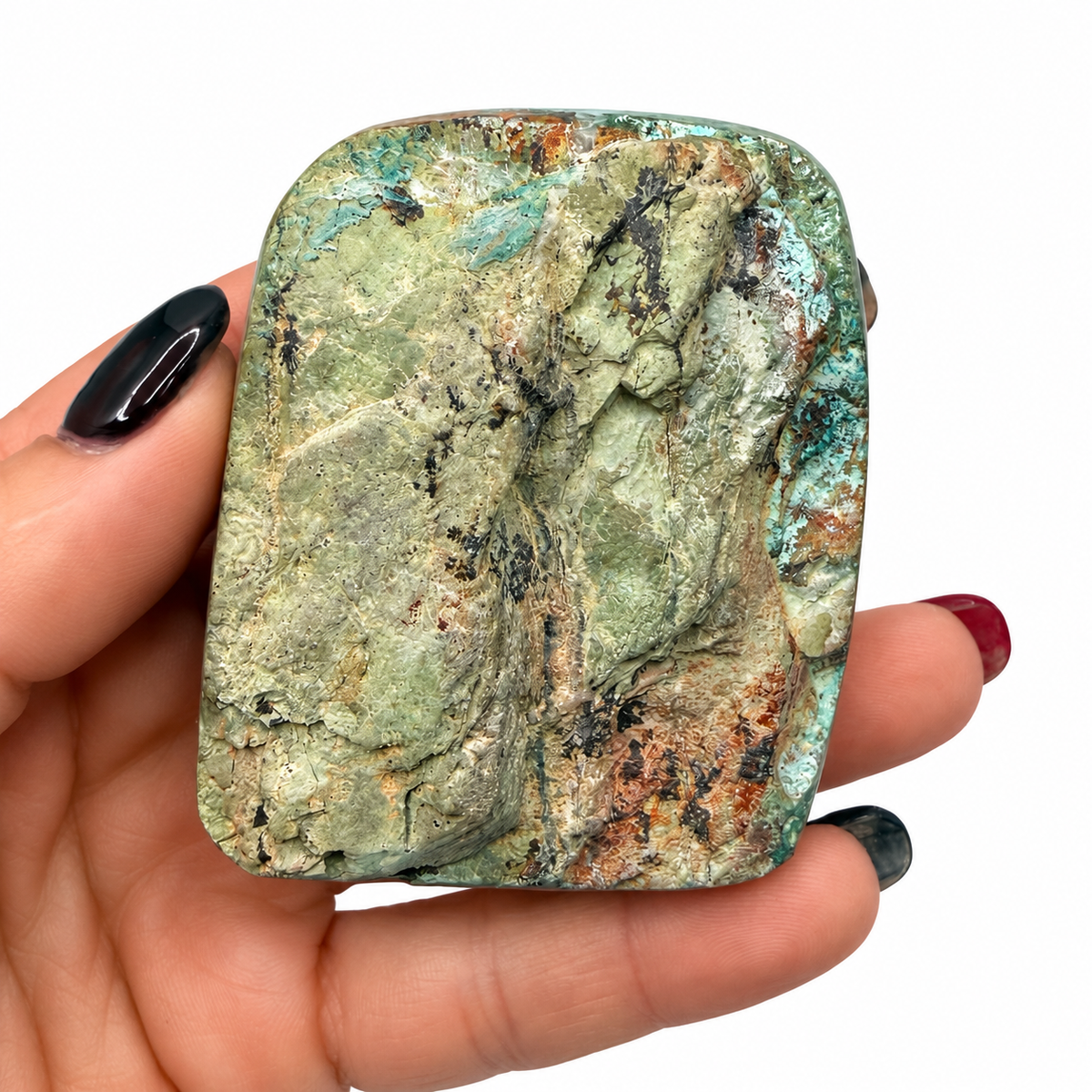 Shattuckite crystal freeform, back view - Magick Souls