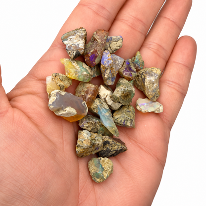 Ethiopian Welo Opal Rough – 20 Gram Lots approx 18-25 pcs