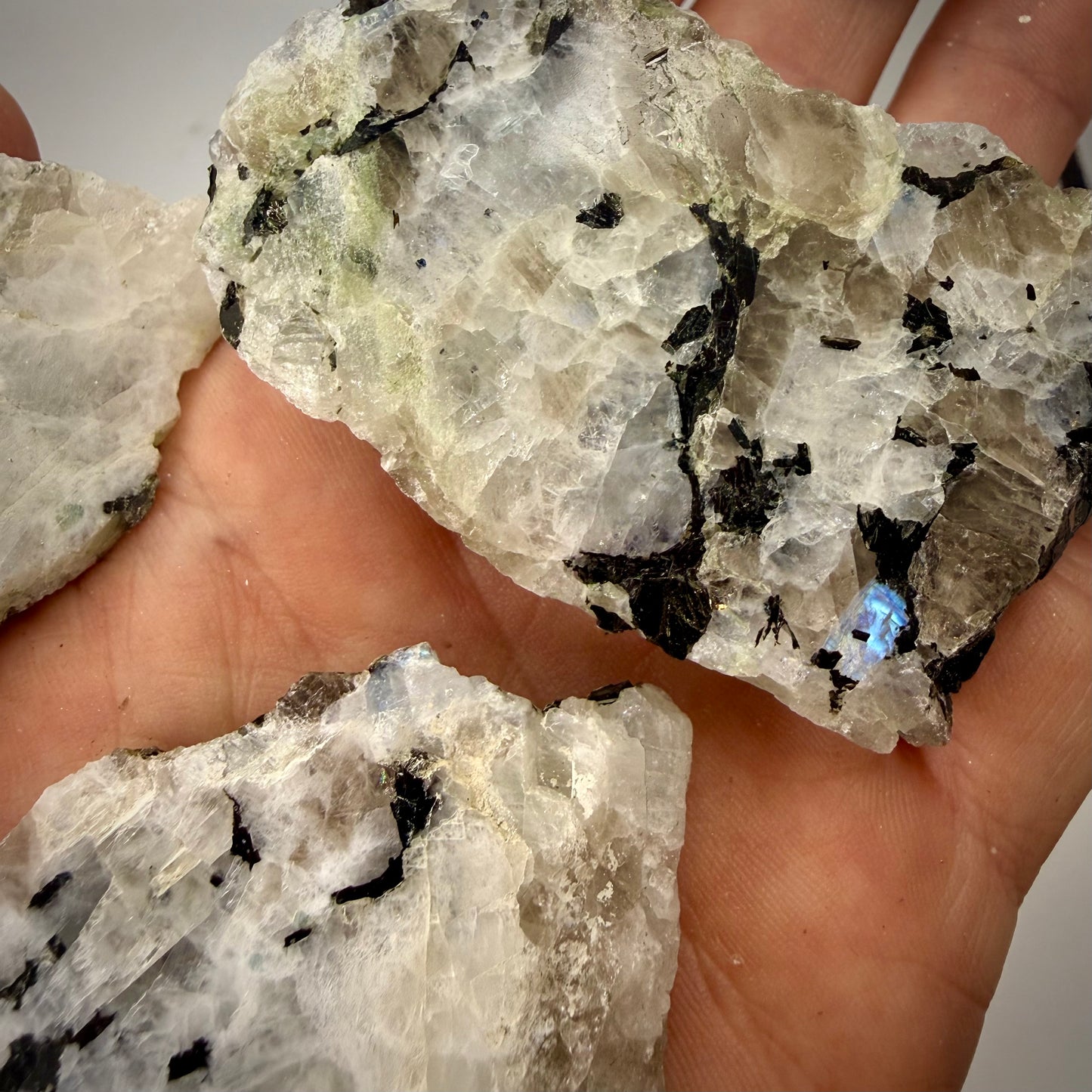 Rainbow Moonstone — One Side Polished Slabs