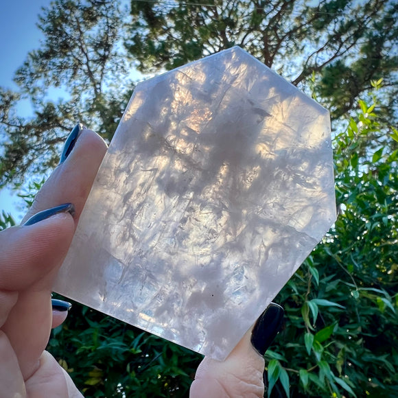 Blue Rose Quartz Polished Slab - Magick Souls