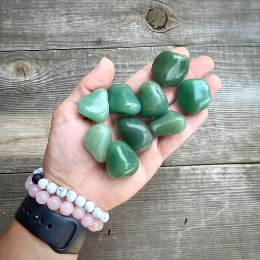 ONE DOLLAR STONE Tumbled Green Aventurine - Magick Souls