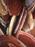 Agate Slice (3 Pcs) (2 3 Inches Long) Size #0 Grade A Oblong Natural Crystal Slab Polished Sliced Agates Escort Place