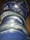 Agate Slice (4 4.5 Inches Long) Size #4 Grade A Round Natural Crystal Slab Polished Sliced Agates Escort Place Card