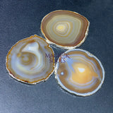 Agate Slice Coaster Silver Plated (4 5 Inches) Grade A Escort Place Cards Wholesale Decor items