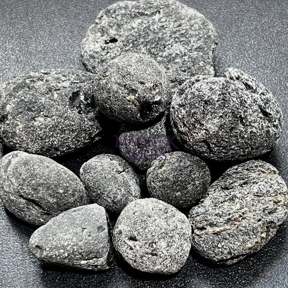 Agni Manitite Ancient Obsidian Volcanic Glass Stone (Pearl of Divine Fire / Cintamani Stone) Bulk Wholesale Home &