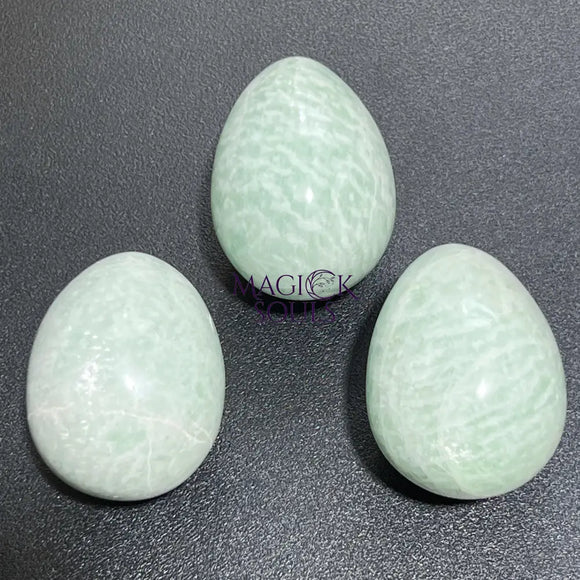 Amazonite Crystal Egg Polished Carving Wholesale Gemstone Decor Home & Living > Home Decor > Home Accents > Rocks &