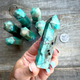 Amazonite Crystal Tower Point - Magick Souls