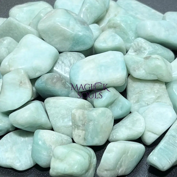 Amazonite Feldspar Tumbled Stones (By The Piece Or Pound) Wholesale Home & Living > Home Decor > Home Accents > Rocks &