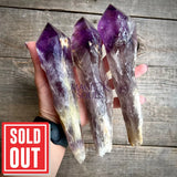 Amethyst Bahia Root Elestial Dragon Tooth Wand - Magick Souls