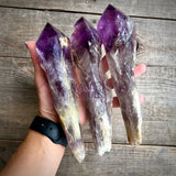 Amethyst Bahia Root Elestial Dragon Tooth Wand - Magick Souls