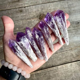 Amethyst Bahia Root Elestial Dragon Tooth Wand - Magick Souls