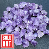 Amethyst Mini Crystal Clusters (3 Pcs) Raw Gemstones Home & Living > Home Decor > Home Accents > Rocks & Geodes