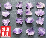 Amethyst Mini Crystal Clusters (3 Pcs) Raw Gemstones Home & Living > Home Decor > Home Accents > Rocks & Geodes