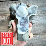 Apophyllite Chalcedony Cluster Natural Self Standing Geode Freeform - Magick Souls