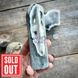 Apophyllite Chalcedony Cluster Natural Self Standing Geode Freeform - Magick Souls
