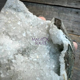 Apophyllite Chalcedony Cluster Natural Self Standing Geode Freeform - Magick Souls