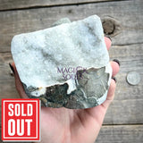 Apophyllite Chalcedony Cluster Natural Self Standing Geode Freeform - Magick Souls