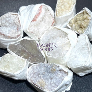 Assorted Mixed Druzy Crystal Clusters (By The Piece or Pound) Wholesale Home & Living > Home Decor > Home Accents >