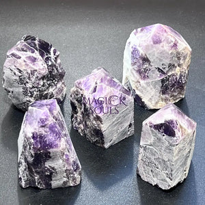 Banded Amethyst Crystal Point Tower Carving Gemstone Home Decor Supply Home & Living > Home Decor > Home Accents >