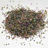 Bicolored Multicolored Tourmaline Crystal Chips (1 LB) Confetti Small Tiny Crystal Gemstones Green Blue Black